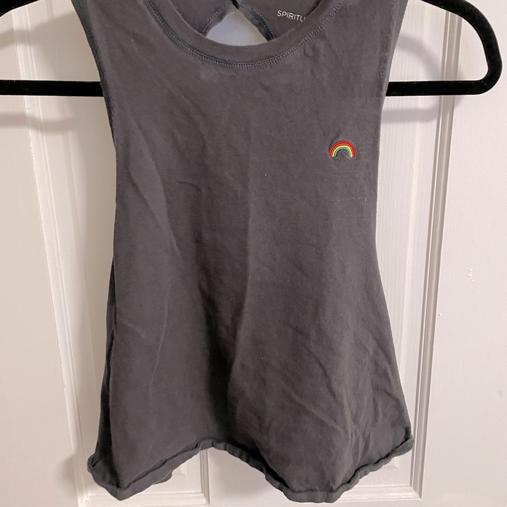 Spiritual Gangster Rainbow Open Back Tank
